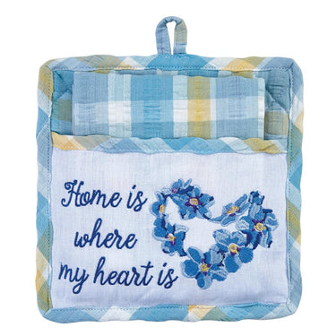 Forget Me Not Pocket Potholder Set Park Designs - The Fox Decor